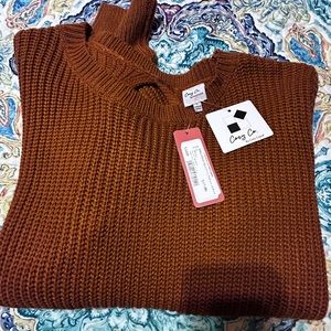 Rust pullover sweater